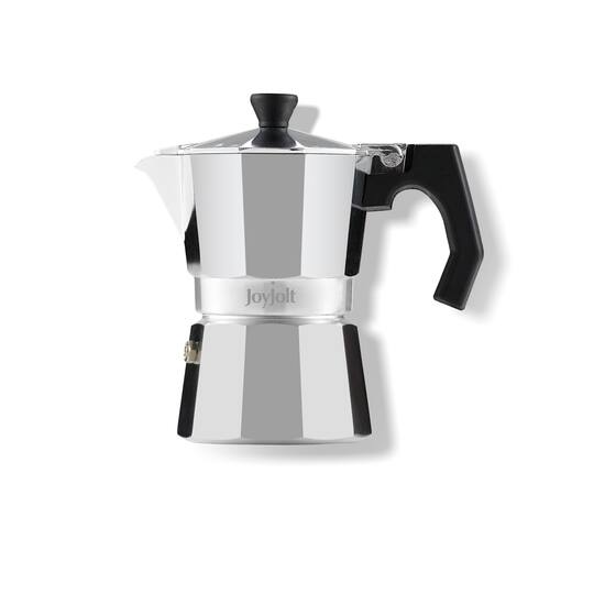 JoyJolt® Italian Moka Pot Cup Stovetop Aluminum Espresso Maker